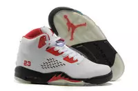 nike air jordan 5 femmes hommes crazy 2013 tendance white red